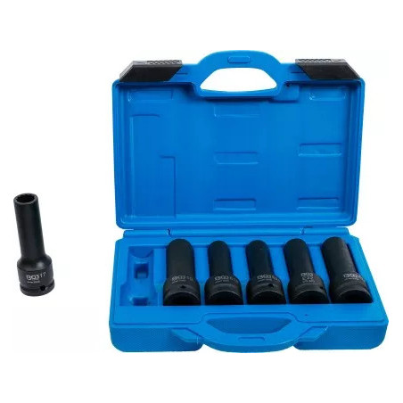 Jeu de douilles à choc, profil E, douze pans | 20 mm (3/4") | 6 pièces