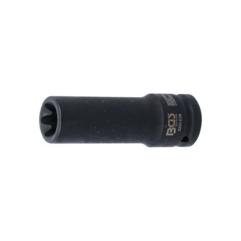Douille à choc, profil E, longue | 20 mm (3/4") | E26 Douille à choc, profil E, longue | 20 mm (3/4") | E26