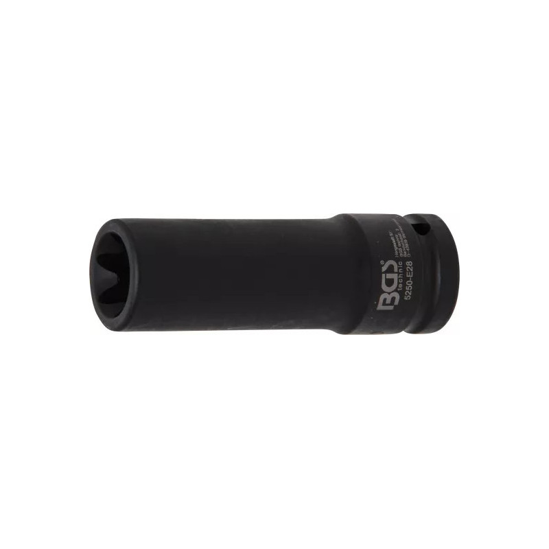 Douille à choc, profil E, longue | 20 mm (3/4") | E28 Douille à choc, profil E, longue | 20 mm (3/4") | E28