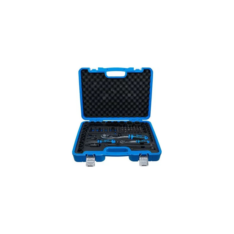 Coffret de Douilles à choc, six pans | 6,3 mm (1/4") + 12,5 mm (1/2") | 69 pièces Coffret de Douilles à choc, six pans | 6,3 mm (1/4") + 12,5 mm (1/2") | 69 pièces