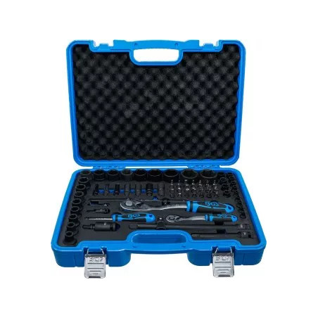 Coffret de Douilles à choc, six pans | 6,3 mm (1/4") + 12,5 mm (1/2") | 69 pièces