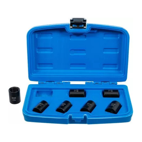 Jeu de douilles spiralées/extracteur de vis | 12,5 mm (1/2") | 17 - 26 mm | 7 pièces