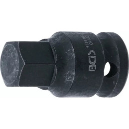 Douille à embouts à choc | longueur 42 mm | 12,5 mm (1/2") | six pans intérieurs 17 mm