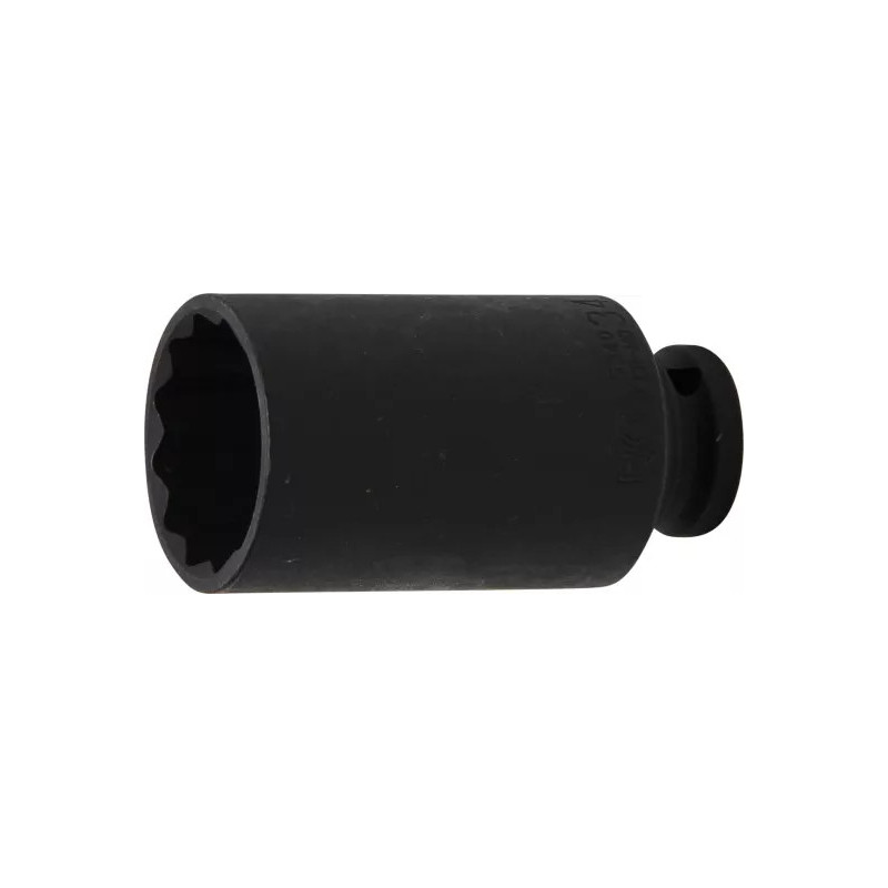 Douille à choc, douze pans, longue | 12,5 mm (1/2") | 34 mm Douille à choc, douze pans, longue | 12,5 mm (1/2") | 34 mm