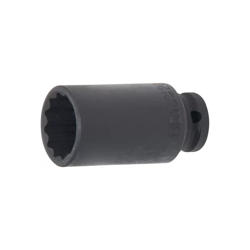 Douille à choc, douze pans, longue | 12,5 mm (1/2") | 28 mm Douille à choc, douze pans, longue | 12,5 mm (1/2") | 28 mm