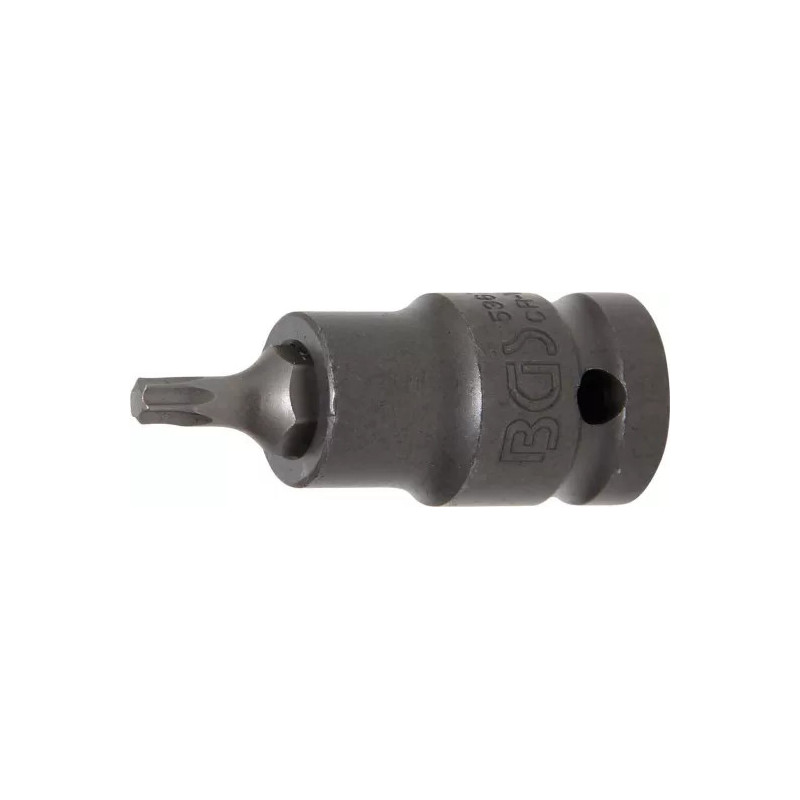 Douille à embouts à choc | longueur 55 mm | 12,5 mm (1/2") | profil T (pour Torx) T27 Douille à embouts à choc | longueur 55 mm | 12,5 mm (1/2") | profil T (pour Torx) T27