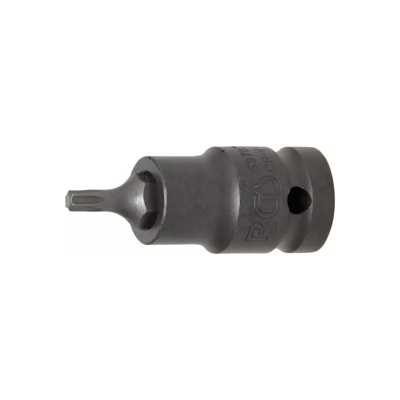 Douille à embouts à choc | longueur 55 mm | 12,5 mm (1/2") | profil T (pour Torx) T25 Douille à embouts à choc | longueur 55 mm | 12,5 mm (1/2") | profil T (pour Torx) T25