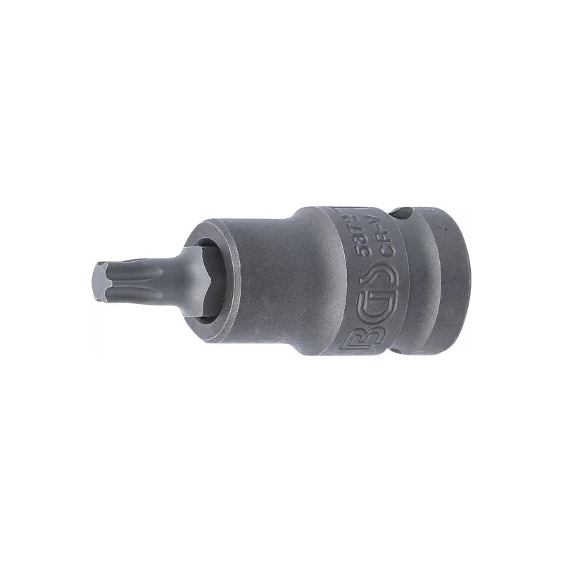 Douille à embouts à choc | longueur 55 mm | 12,5 mm (1/2") | profil T (pour Torx) T40 Douille à embouts à choc | longueur 55 mm | 12,5 mm (1/2") | profil T (pour Torx) T40