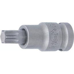 Douille à embouts à choc | longueur 55 mm | 12,5 mm (1/2") | profil T (pour Torx) T55