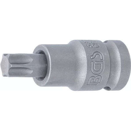 Douille à embouts à choc | longueur 55 mm | 12,5 mm (1/2") | profil T (pour Torx) T55
