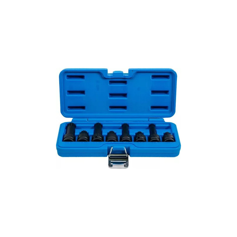 Jeu de douilles à embouts à choc | 12,5 mm (1/2") | Denture multiple intérieure (pour XZN) M12 - M18 | 8 pièces Jeu de douilles à embouts à choc | 12,5 mm (1/2") | Denture multiple intérieure (pour XZN) M12 - M18 | 8 pièces