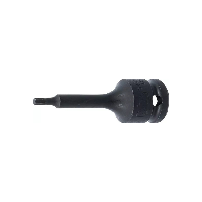 Douille à embouts à choc | longueur 75 mm | 12,5 mm (1/2") | profil T (pour Torx) T25 Douille à embouts à choc | longueur 75 mm | 12,5 mm (1/2") | profil T (pour Torx) T25