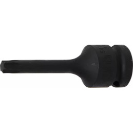 Douille à embouts à choc | longueur 75 mm | 12,5 mm (1/2") | profil T (pour Torx) T45