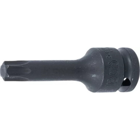 Douille à embouts à choc | longueur 75 mm | 12,5 mm (1/2") | profil T (pour Torx) T55