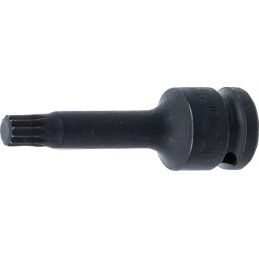 Douille à embouts à choc | longueur 75 mm | 12,5 mm (1/2") | denture multiple intérieure (pour XZN) M10
