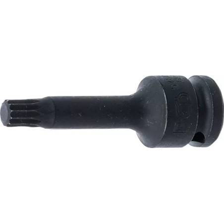 Douille à embouts à choc | longueur 75 mm | 12,5 mm (1/2") | denture multiple intérieure (pour XZN) M10