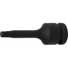 Douille à embouts à choc | longueur 75 mm | 12,5 mm (1/2") | denture multiple intérieure (pour XZN) M8