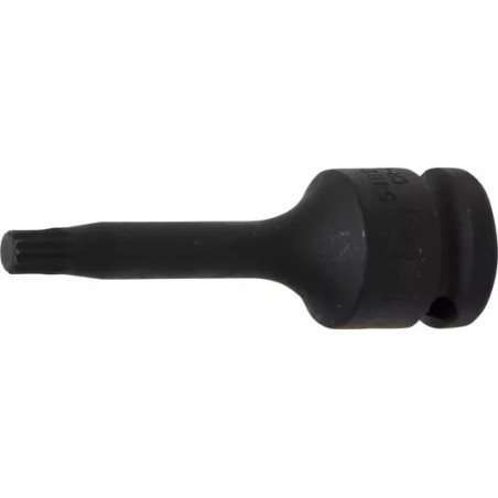 Douille à embouts à choc | longueur 75 mm | 12,5 mm (1/2") | denture multiple intérieure (pour XZN) M8
