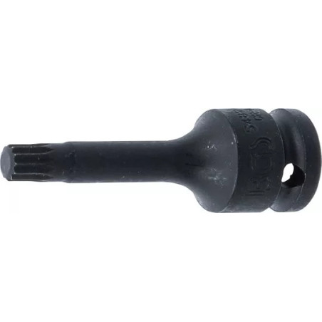 Douille à embouts à choc | longueur 75 mm | 12,5 mm (1/2") | denture multiple intérieure (pour XZN) M9