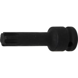 Douille à embouts à choc | longueur 75 mm | 12,5 mm (1/2") | profil cannelé (pour RIBE) M14