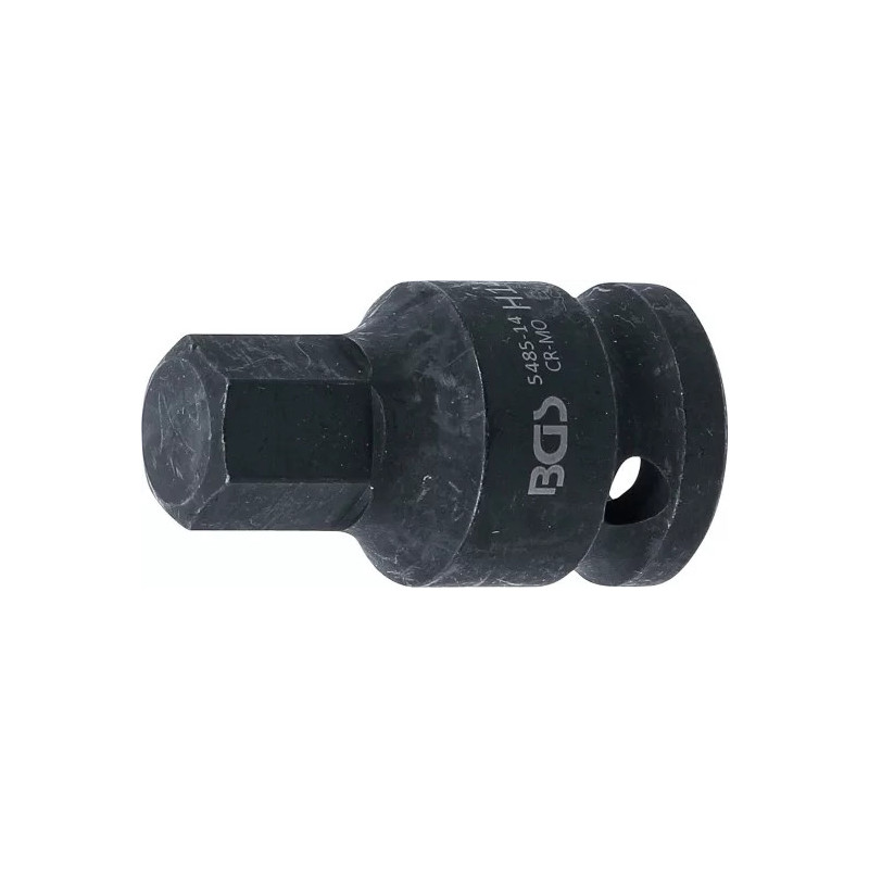 Douille à embouts à choc | longueur 42 mm | 12,5 mm (1/2") | six pans intérieurs 14 mm Douille à embouts à choc | longueur 42 mm | 12,5 mm (1/2") | six pans intérieurs 14 mm