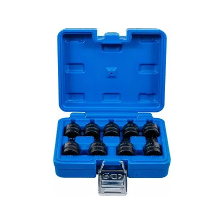 Douille à embouts à choc | 12,5 mm (1/2") | profil T (pour Torx) T20 - T70 | 9 pièces