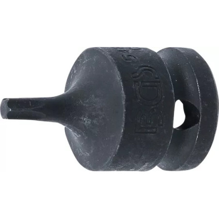 Douille à embouts à choc | longueur 42 mm | 12,5 mm (1/2") | profil T (pour Torx) T27