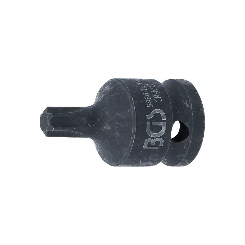 Douille à embouts à choc | longueur 42 mm | 12,5 mm (1/2") | profil T (pour Torx) T50 Douille à embouts à choc | longueur 42 mm | 12,5 mm (1/2") | profil T (pour Torx) T50