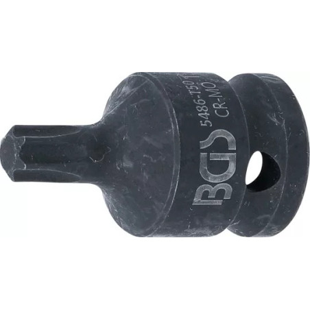 Douille à embouts à choc | longueur 42 mm | 12,5 mm (1/2") | profil T (pour Torx) T50