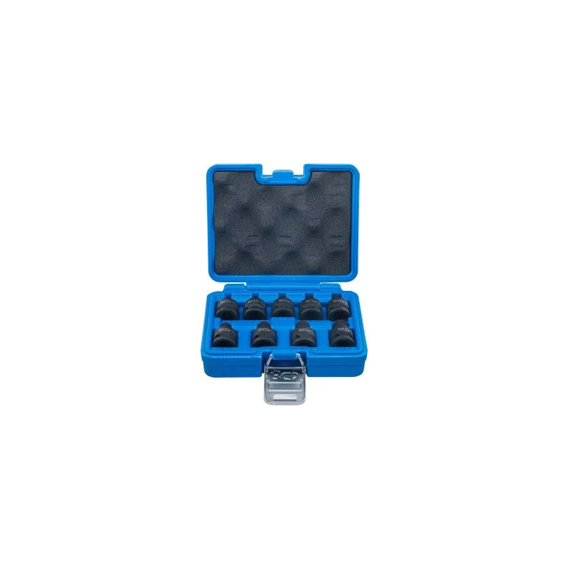 Douille à embouts à choc | 12,5 mm (1/2") | denture multiple intérieure (pour XZN) M4 - M16 | 9 pièces Douille à embouts à choc | 12,5 mm (1/2") | denture multiple intérieure (pour XZN) M4 - M16 | 9 pièces