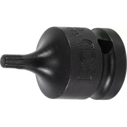 Douille à embouts à choc | longueur 43 mm | 12,5 mm (1/2") | denture multiple intérieure (pour XZN) M5