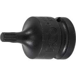 Douille à embouts à choc | longueur 43 mm | 12,5 mm (1/2") | denture multiple intérieure (pour XZN) M6