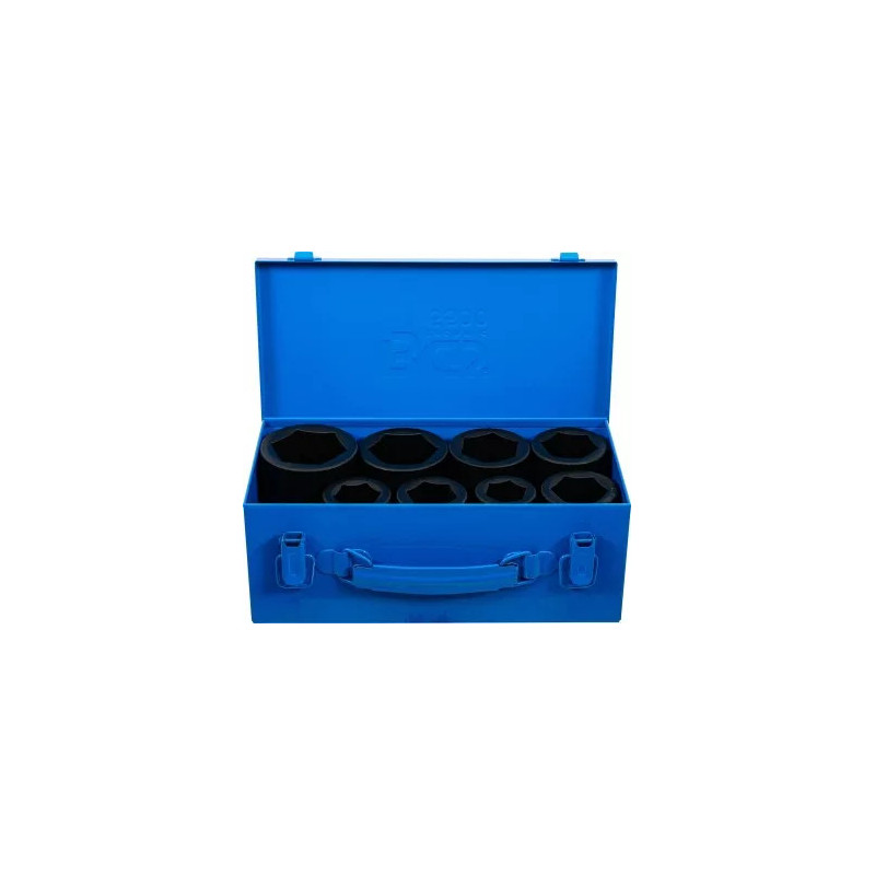 Jeu de douilles à choc, six pans, longues | 25 mm (1") | 27 - 50 mm | 8 pièces Jeu de douilles à choc, six pans, longues | 25 mm (1") | 27 - 50 mm | 8 pièces