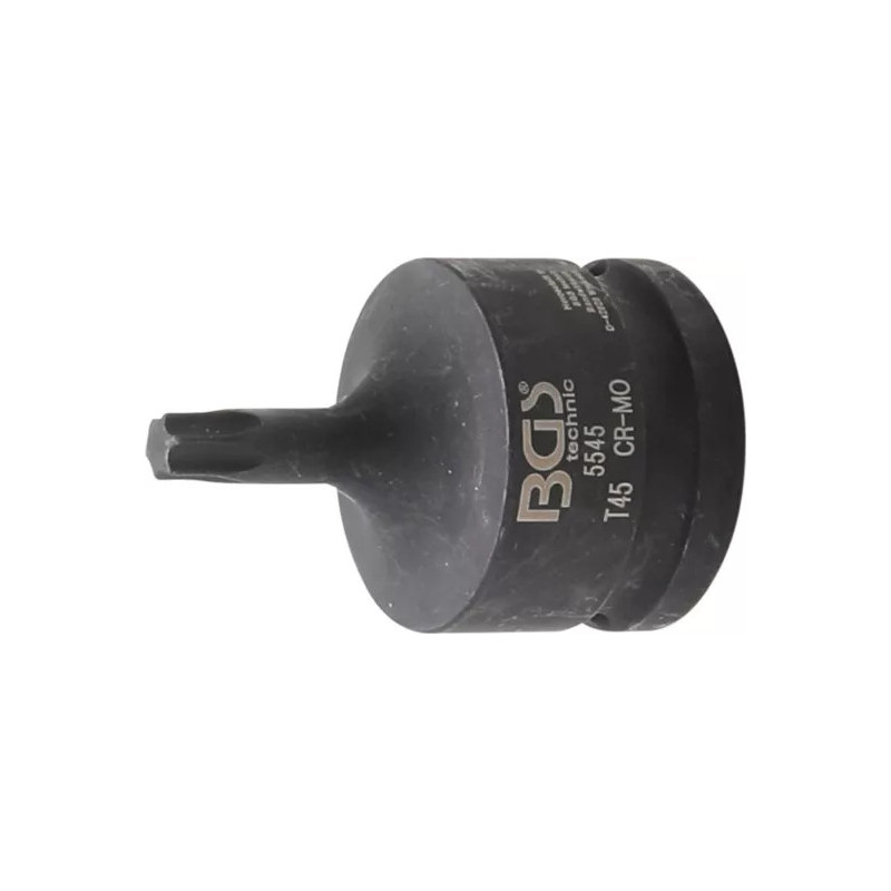 Douille à embouts de puissance | longueur 60 mm | 20 mm (3/4") | Profil T (pour Torx) T45 Douille à embouts de puissance | longueur 60 mm | 20 mm (3/4") | Profil T (pour Torx) T45