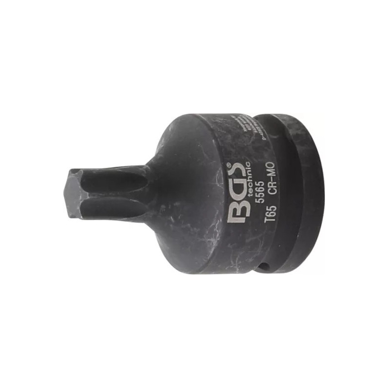 Douille à embouts de puissance | longueur 60 mm | 20 mm (3/4") | Profil T (pour Torx) T65 Douille à embouts de puissance | longueur 60 mm | 20 mm (3/4") | Profil T (pour Torx) T65