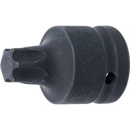 Douille à embouts de puissance | longueur 60 mm | 20 mm (3/4") | Profil T (pour Torx) T80