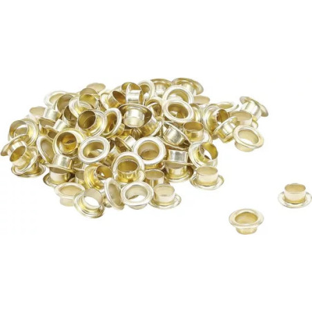 Assortiment d’œillets | 5,0 x 5,5 mm | 100 pièces