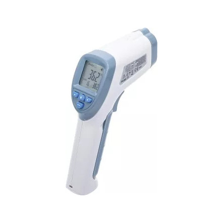 Thermomètre de fièvre de front | sans contact, infrarouge | pour mesure de personnes et d’objets | 0 - 100°