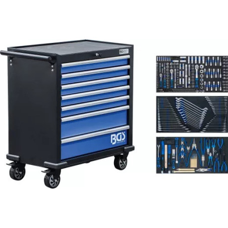 Servante d’atelier XL | 7 tiroirs | avec 301 outils