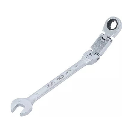 Clés mixtes à cliquet à double articulation | pliable | 11 mm