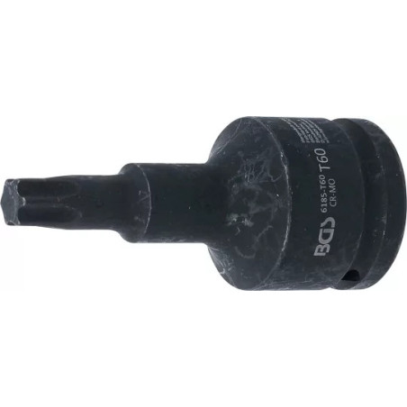 Douille à embouts à choc | longueur 100 mm | 20 mm (3/4") | profil T (pour Torx) T60