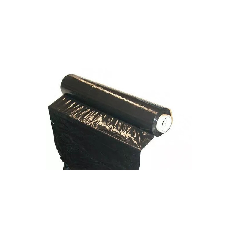 Film extensible | noir | 500 mm x 300 m, 23 um Film extensible | noir | 500 mm x 300 m, 23 um