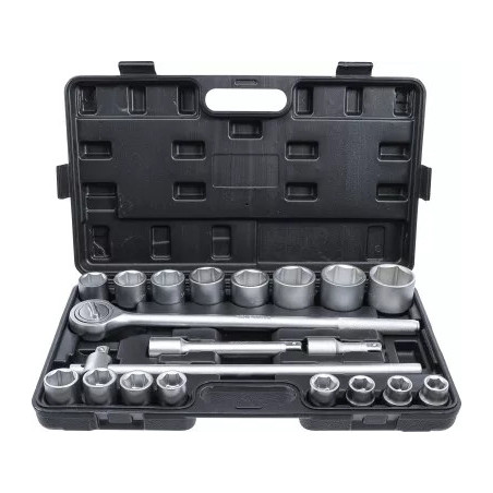 Coffret de douilles | 20 mm (3/4") | 19 - 50 mm | 20 pièces
