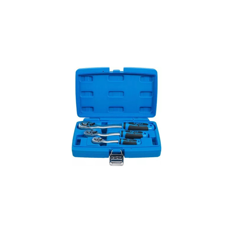 Jeu de cliquets | denture fine | 6,3 mm (1/4") - 10 mm (3/8") - 12,5 mm (1/2") | 3 pièces Jeu de cliquets | denture fine | 6,3 mm (1/4") - 10 mm (3/8") - 12,5 mm (1/2") | 3 pièces