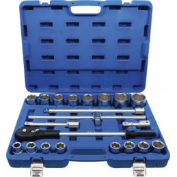 Coffret de douilles | 20 mm (3/4") | 21 pièces