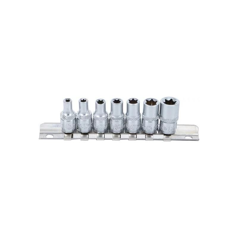 Jeu de douilles à profil E | 6,3 mm (1/4") | E4 - E11 | 7 pièces Jeu de douilles à profil E | 6,3 mm (1/4") | E4 - E11 | 7 pièces