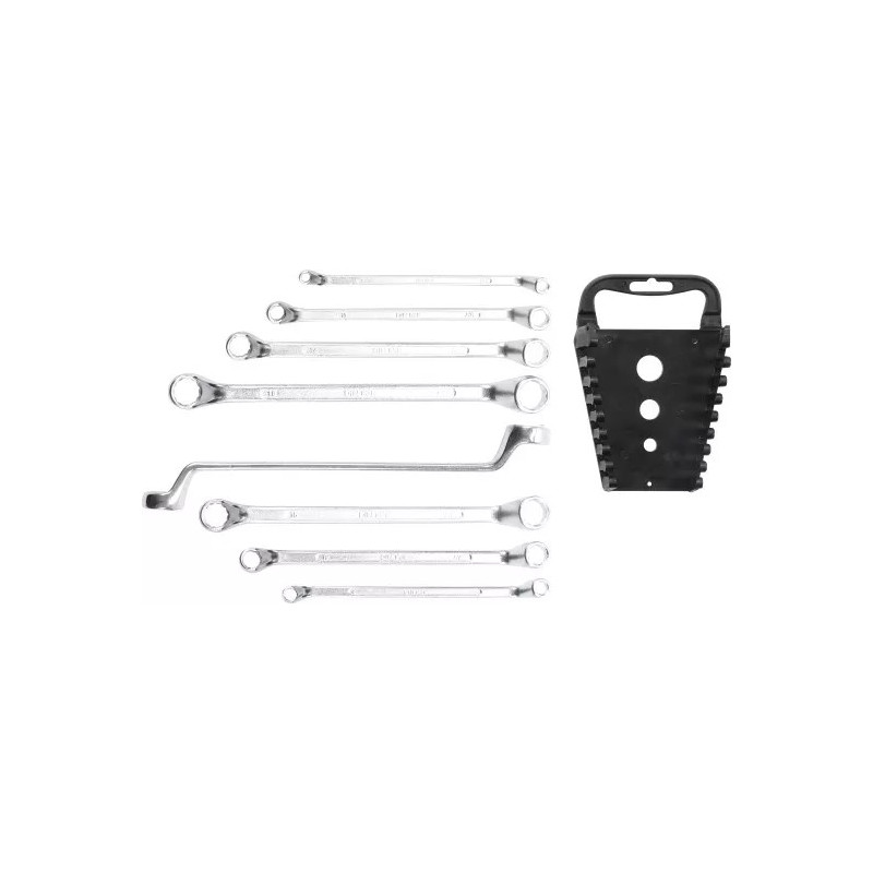 Jeu de clés à œil doubles | coudées | 6 x 7 - 20 x 22 mm | 8 pièces Jeu de clés à œil doubles | coudées | 6 x 7 - 20 x 22 mm | 8 pièces