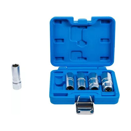 Jeu de douilles pour bougies d’allumage à six pans | empreinte carré femelle | 12,5 mm (1/2") | 14 - 21 mm | 5 pièces