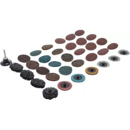Jeu de disques/plateaux abrasifs | Ø 50 mm | 35 pièces