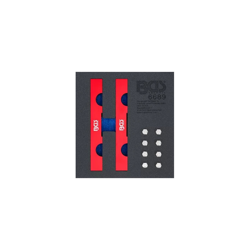 Insert de servante d'atelier 1/6 : Coffret de calage | pour Mercedes M642 Insert de servante d'atelier 1/6 : Coffret de calage | pour Mercedes M642